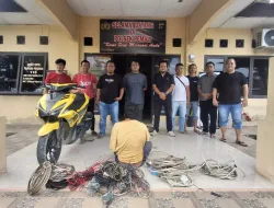 Polres Bangka Amankan Residivis Pencurian Kabel Listrik di Pemali