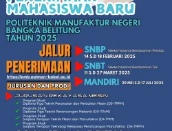 Polman Babel Buka Pendaftaran Mahasiswa Baru 2025/2026