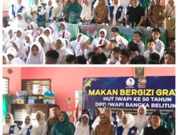 Lurah Sungailiat Dukung IWAPI dalam Aksi Makan Sehat di SD 13 Parit Pekir