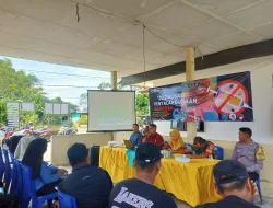 Satres Narkoba Gencar Sosialisasi, Warga Air Asam Antusias Perangi Narkoba