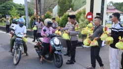 Polres Bangka dan Insan Pers Berbagi Takjil serta Buka Puasa Bersama