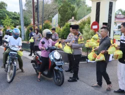 Polres Bangka dan Insan Pers Berbagi Takjil serta Buka Puasa Bersama