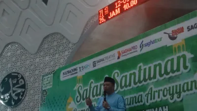 Presiden Arroyyan Hadiri Langsung Safari Santunan Ramadhan