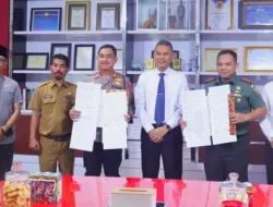 Pemkab Bangka Teken NPHD dengan Polri-TNI untuk Pengamanan Pilkada Ulang 2025