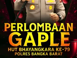 Meriahkan HUT Bhayangkara ke-79, Polres Babar Gelar Turnamen Gaple Terbuka: Hadiah Total Rp12,5 Juta!