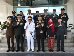 Danlanal Babel Hadiri Upacara HUT Bhayangkara ke-79