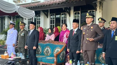 Danpos Binpotmar Sungailiat Hadiri Upacara HUT Bhayangkara ke-79,