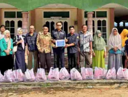 Dukung Ketahanan Pangan Warga, PT Timah Serahkan Paket Sembako untuk Masyarakat Teluk Dalam Desa Kundur