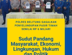 Polres Belitung Gagalkan Penyelundupan Pasir Timah Senilai Rp 6 Miliar!
