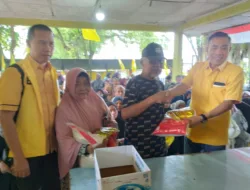 61 Tahun Terus Berdampingan Dengan Rakyat, Partai Golkar Pangkalpinang Gelar Pasar Murah