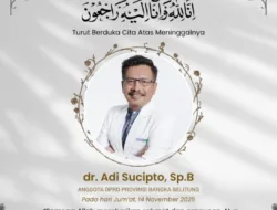 Wali Kota Pangkalpinang Ucapkan Belasungkawa Atas Meninggalnya Dokter Adi Sucipto