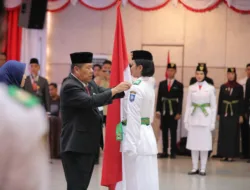 Gubernur Hidayat Arsani Kukuhkan Paskibraka Babel dan Duta Pancasila