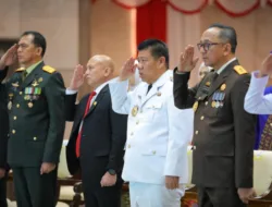Gubernur Hidayat Arsani Ikuti Upacara Detik-Detik Proklamasi Bersama Forkopimda Secara Virtual
