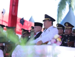 Gubernur Hidayat Arsani Sampaikan Terima Kasih, Upacara Penurunan Bendera Berlangsung Lancar dan Khidmat