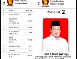 Gerindra Babel Jalankan Proses PAW Dapil Babel 1, Hardi Efendi Tunggu SK Mendagri 