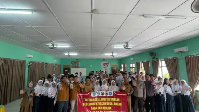 Densus 88 Gelar Roadshow Pencegahan Radikalisme di Kalangan Pelajar SMP se-Kabupaten Bangka
