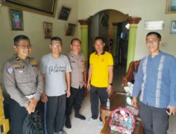 Jalin Silaturahmi, Angkatan 19 DTT/SMDE Polda Kep. Babel Santuni Rekan yang Sakit