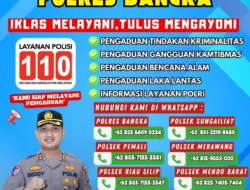 Polres Bangka Buka Hotline Pengaduan 24 Jam, Kapolres: Kami Siap Respons Cepat