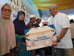 PT TIMAH Dukung Ketahanan Pangan Warga di Bulan Ramadan Lewat Bantuan Sembako