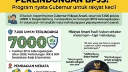 7000 Pelaku UMKM Babel Dapat BPJS Gratis