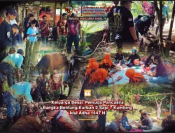 Pemuda Pancasila Babel Tebar Kepedulian, Kurban 7 Kambing dan 2 Sapi untuk Anggota dan Masyarakat