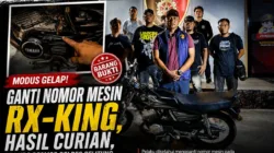 MODUS GELAP! Pelaku Ubah Nomor Mesin RX-King Hasil Curian, Tim URC Resmob Polres Belitung Berhasil Ringkus Pelaku