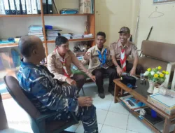 Lanal Babel Sambut Rombongan Ponpes Innayatullah, Kemah Akbar Digelar di Pantai Penyusuk