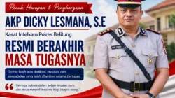Penuh Harapan & Penghargaan, AKP Dicky Lesmana, S.E Kasat Intelkam Polres Belitung Resmi Berakhir Masa Tugasnya