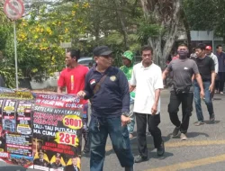 Warga Basel Bersama Aktivis Babel Lakukan Aksi Dukungan Buat Terdakwa Korupsi 